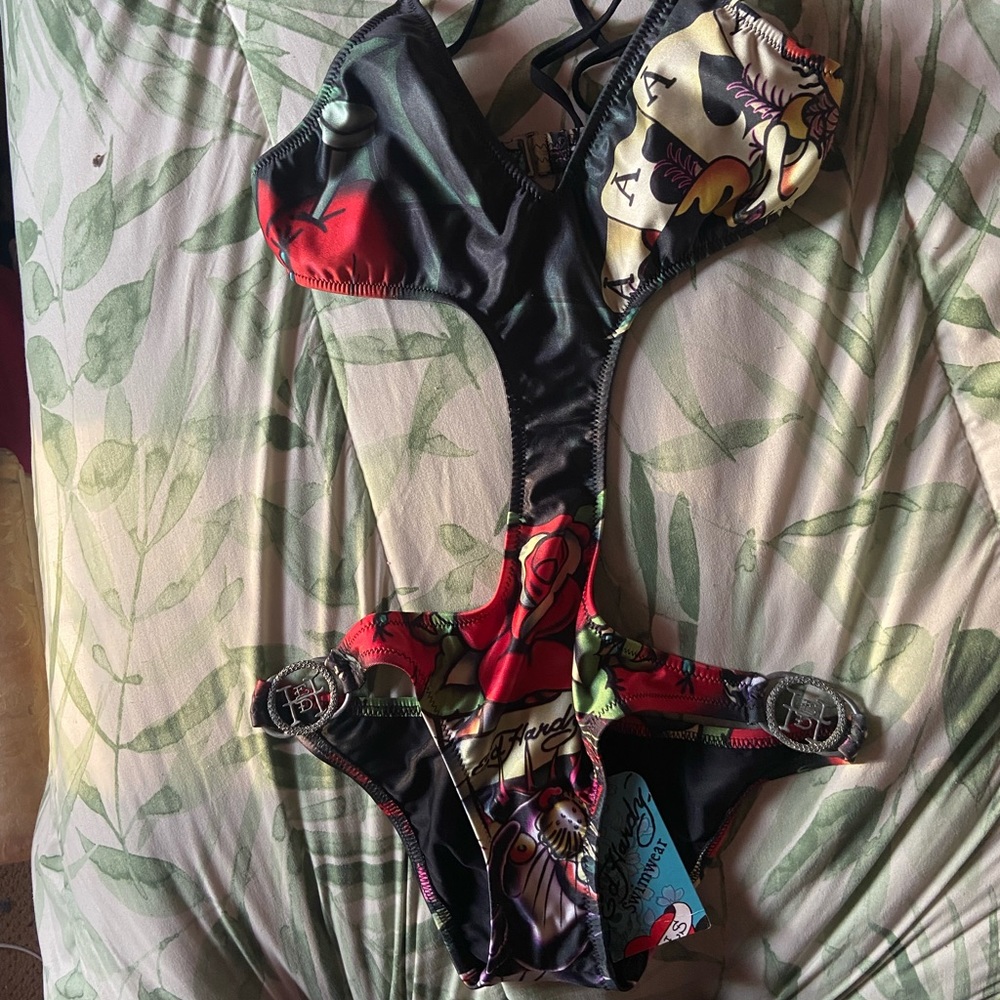 Black Ed Hardy Monikini